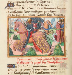 Vigiles de Charles VII, fol. 67v, Campagne de Raoul VI de Gaucourt en Dauphiné (1429)
