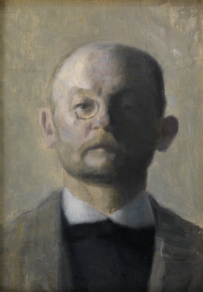 Vilhelm Hammershøi - The Painter Kristian Zahrtmann - KMS3662 - Statens Museum for Kunst