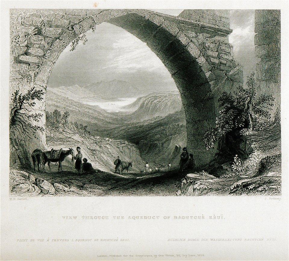 View through the aqueduct of Baghtcè Kèuï - Pardoe Julia - 1838