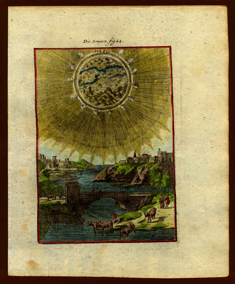 View of the sun, 1719