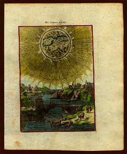 View of the sun, 1719. Free illustration for personal and commercial use.