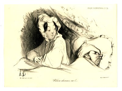 Vilain dormeur, va! (You mean sleepy head!) (BM 1918,0511.151). Free illustration for personal and commercial use.