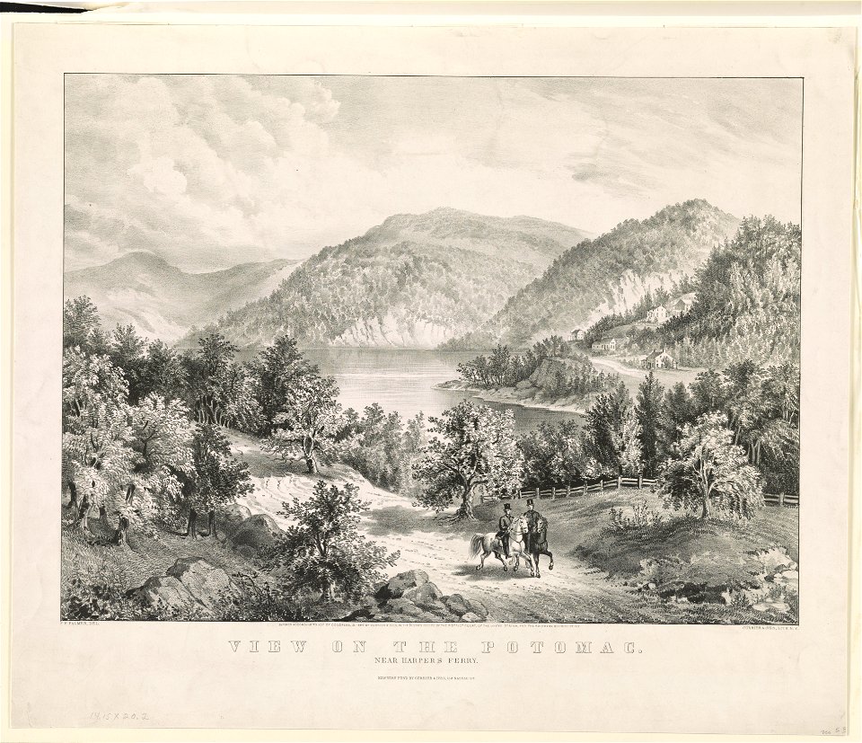 View on the Potomac-Near Harper's Ferry - F.F. Palmer del. ; Currier & Ives Lith., N.Y. LCCN95514552