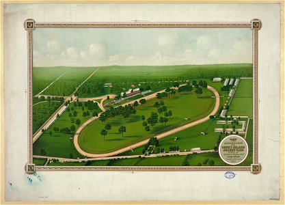 View of the racecourse of the Coney Island Jockey Club situate at Sheepshead Bay Long Island LCCN2004667249
