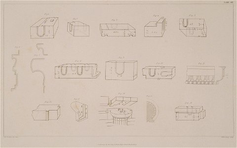 Views, plans, and section plans of various architectural features of the Temple of Zeus at Agrigento, Sicily - Cockerell Charles Robert Kinnard William Donaldsonthomas Leverton Jenkins William Railton William - 1830