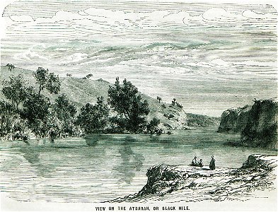 View on the Atbarah, or Black Nile - Ainsworth William Francis - 1870