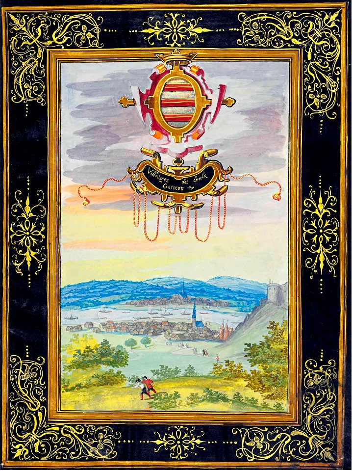 Villaiges des deulx Geiues (Givet in the Albums of Croÿ)