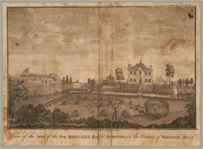 View of the seat of the hon. Moses Gill Esqr. at Princeton, in the County of Worcester, Massts LCCN2004670226
