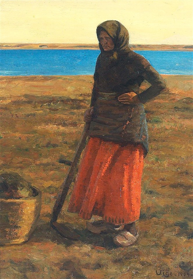 Jens Vige - Kvindestudie - 1904
