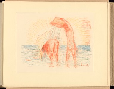 VII. Le Baptême du Christ , print by James Ensor, , Prints Department, Royal Library of Belgium, III 59887 B (8)