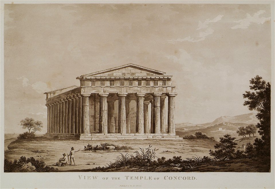 View of the Temple of Concord - Wilkins William - 1807