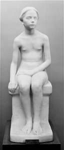 Ingebrigt Vik - Seated young Girl - NG.S.00829 - National Museum of Art, Architecture and Design
