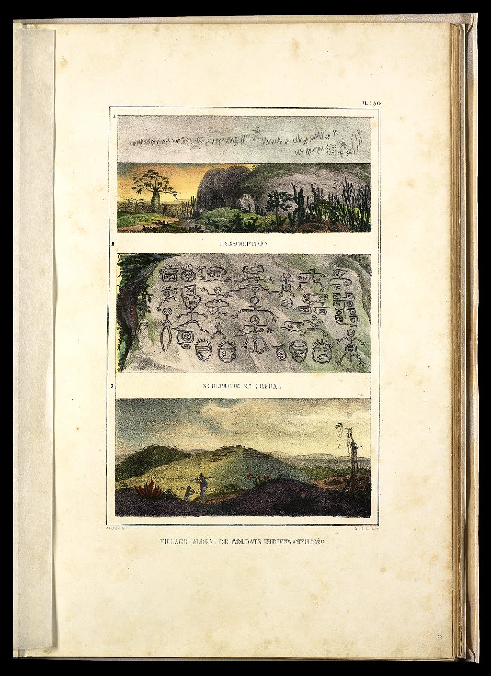 Village (aldea) de soldats indiens civilisés (2), da Coleção Brasiliana Iconográfica