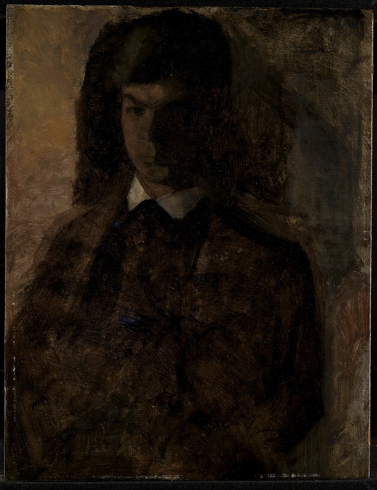 Vilhelm Hammershøi - Maleren Svend Hammershøi, kunstnerens broder - KMS6373 - Statens Museum for Kunst