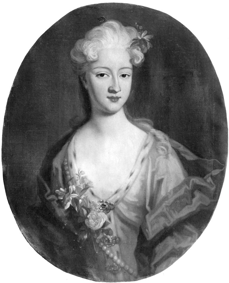 Vilhelmina Charlotta, 1695-1722, prinsessa av Hessen-Kassel (Herman Hendrik Quiter d.y.) - Nationalmuseum - 15514. Free illustration for personal and commercial use.