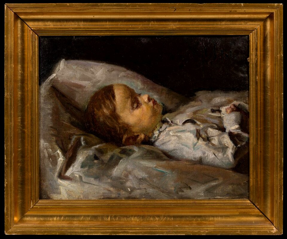 Viggo Johansen - A Dead Girl - NM 7483 - Nationalmuseum
