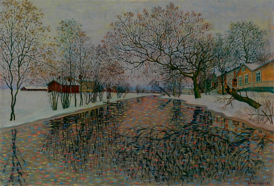 Vilho Lampi - Limingan joki - Helsinki Art Museum