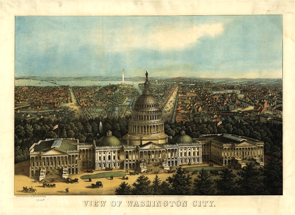 View of Washington City. LOC 90683459