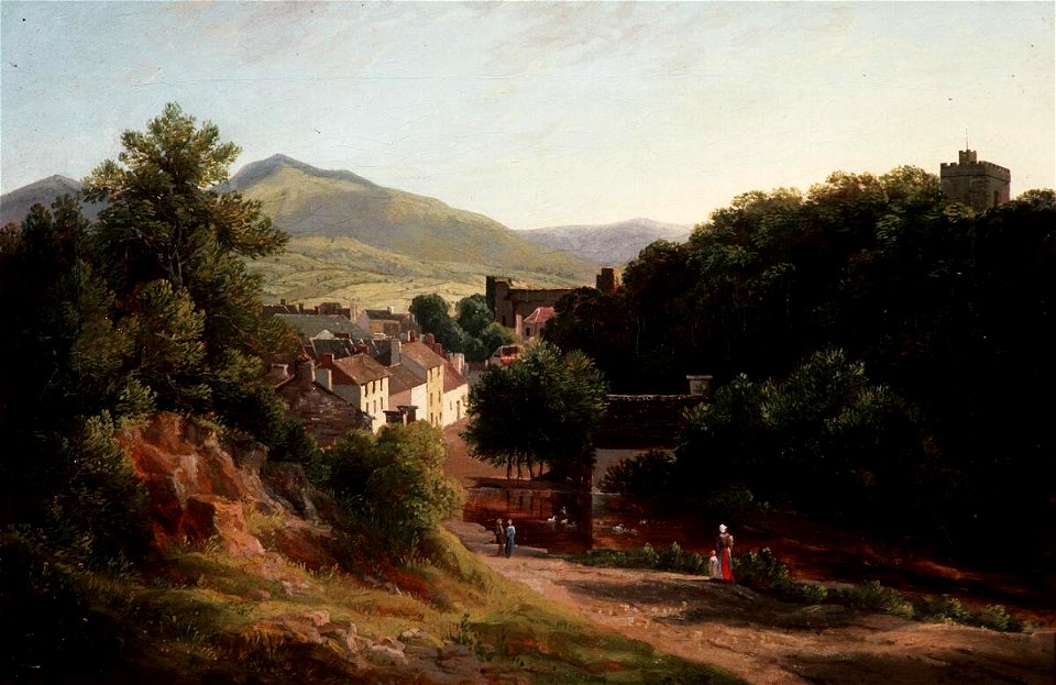 View over old Brecon