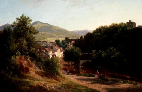 View over old Brecon