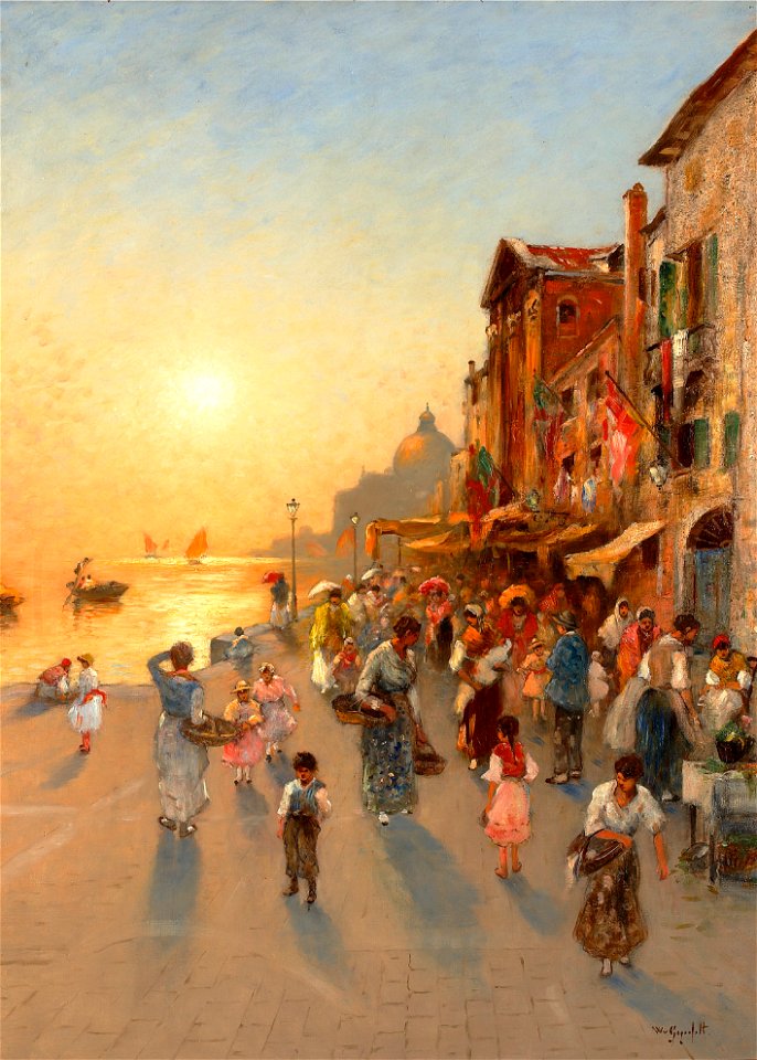 Vilhelm von Gegerfelt-Kvällsvy från Venedig