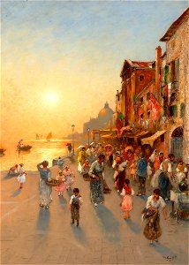 Vilhelm von Gegerfelt-Kvällsvy från Venedig