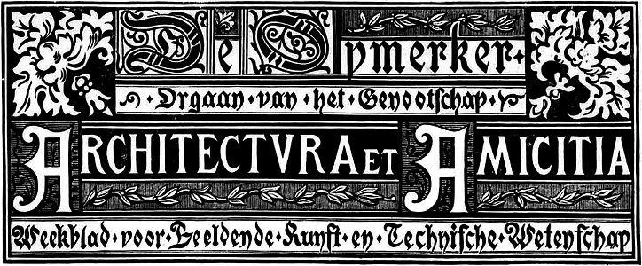 Vignette De Opmerker 1883