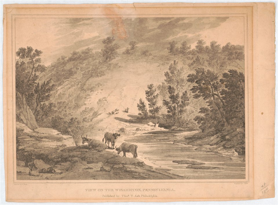 View on the Wisahiccon, Pennsylvania - painted by J. Shaw ; engraved by J. Hill. LCCN2014649368