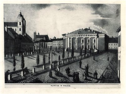 Vilenskaja ratuša. Віленская ратуша (J. Aziambłoŭski, 1835) (2)