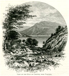 View on the Gulf of Corinth, near Vostitza - Mahaffy John Pentland - 1890
