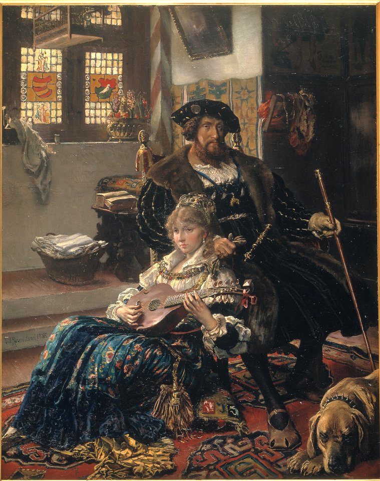 Vilhelm Rosenstand - Christian II og Dyveke - KMS7962 - Statens Museum for Kunst