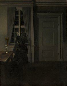 Vilhelm Hammershøi - The Coin Collector - NG.M.02273 - National Museum of Art, Architecture and Design