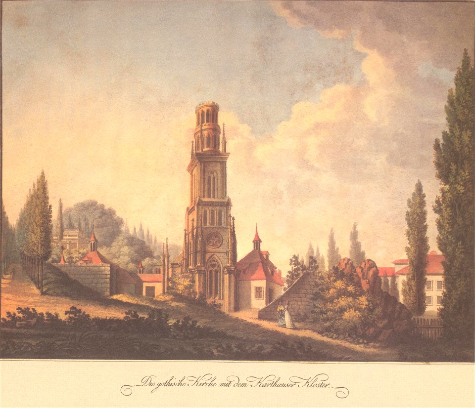 Viktor Heideloff, Die gothische Kirche mit dem Kartaeuser Kloster