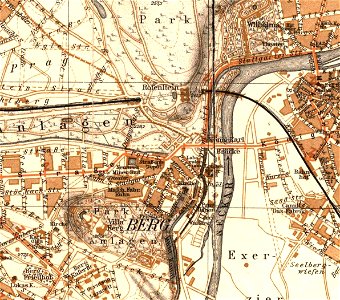 Villa Berg, Stadtplan, 1905, 3