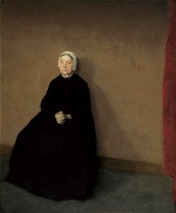 Vilhelm Hammershøi - An old woman - Google Art Project