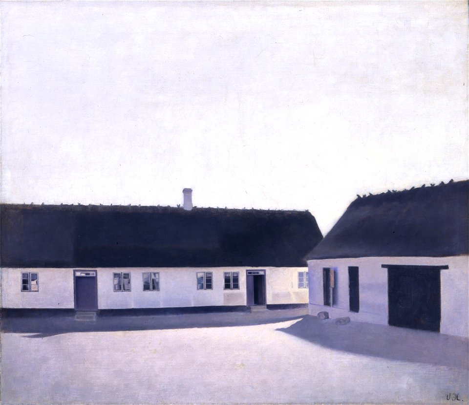 Vilhelm Hammershøi, Fra en bondegård, Refsnæs, 1900, B 306, Davids Samling