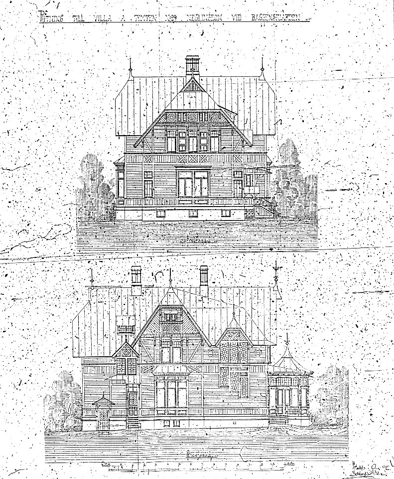 Villa Furubo ritning aug 1892d
