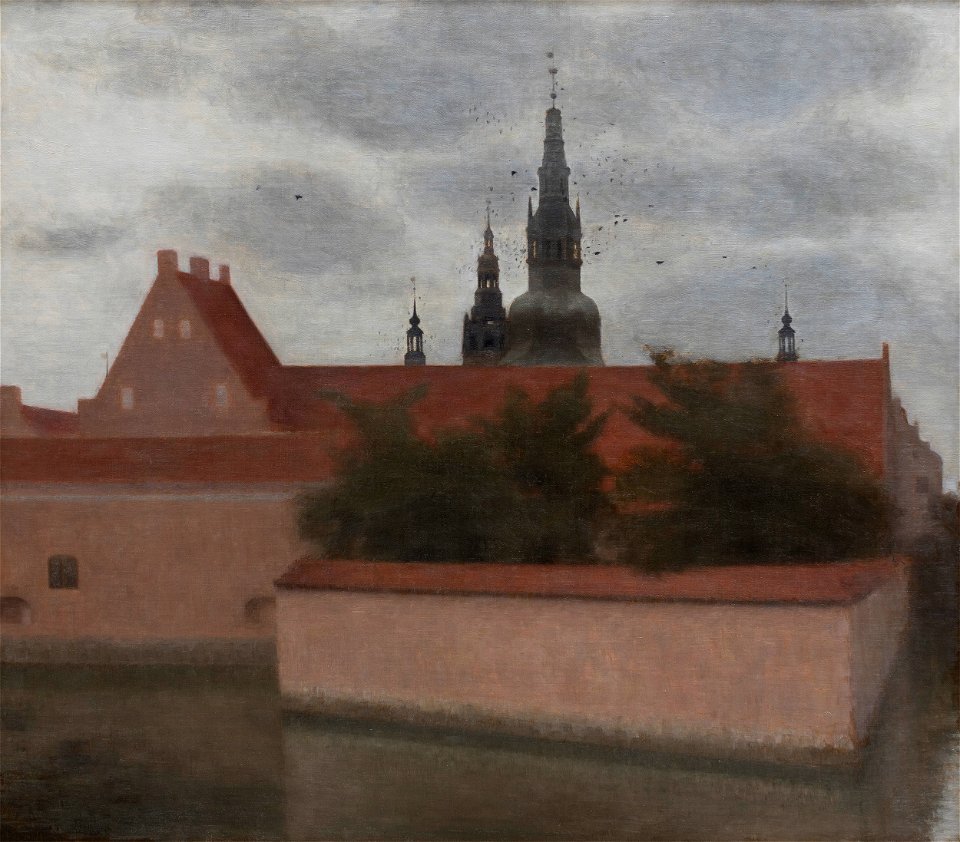 Vilhelm Hammershøi, Frederiksborg Slot, 1914, Ordrupgaard