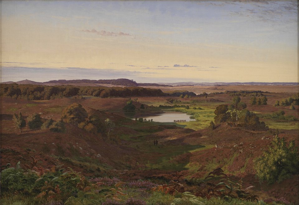 Vilhelm Kyhn - Landscape in the North of Zealand. Afternoon - KMS1821 - Statens Museum for Kunst