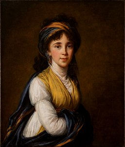 Elisabeth Vigée-Lebrun - Portrait of Princess Belozersky (1798). Free illustration for personal and commercial use.