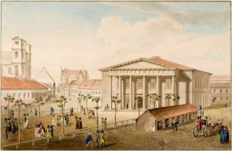 Vilenskaja ratuša. Віленская ратуша (J. Pieška, 1797)