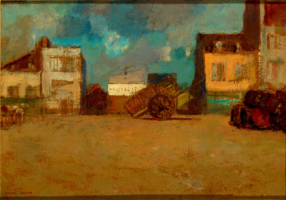 Village Square, Brittany, 1883