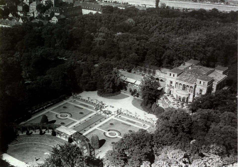 Villa Berg, Ansicht von Westen, 1920er Jahre