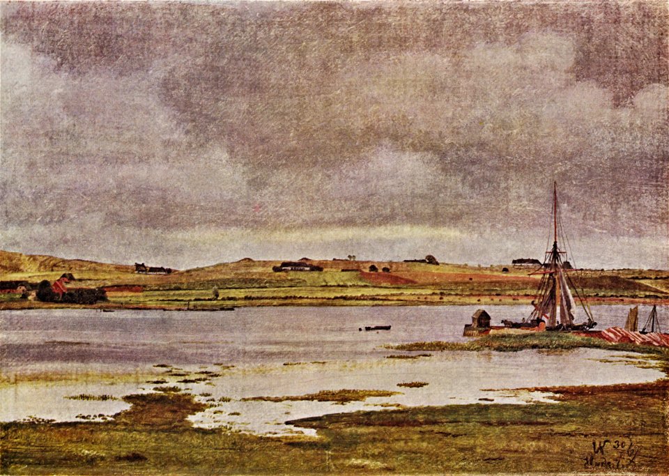 Vilhelm Kyhn - Studie fra Hadsund - 1867