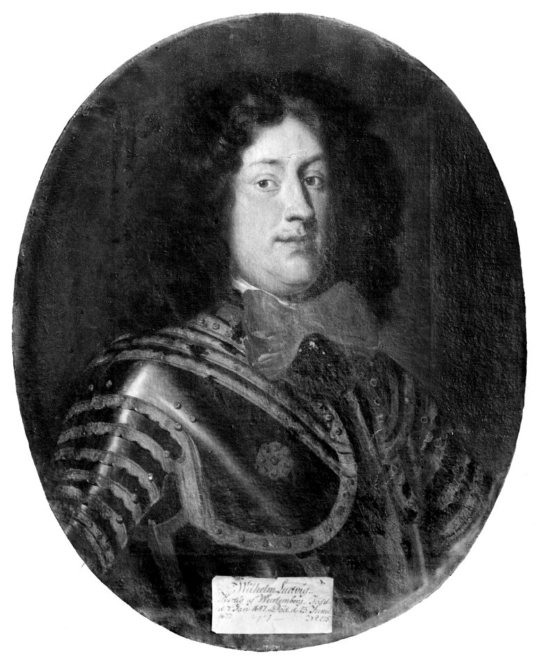 Vilhelm Ludvig, 1647-1677, hertig av Würtemberg-Stuttgart - Nationalmuseum - 15556