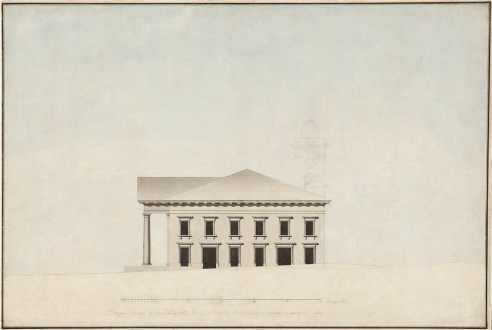 Vilenskaja ratuša. Віленская ратуша (Ł. Gucevič, 1785-86) (2)