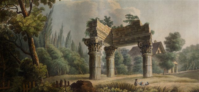 Viktor Heideloff, Drei Säulen des Donnernden Jupiter und Römisches Wirtshaus