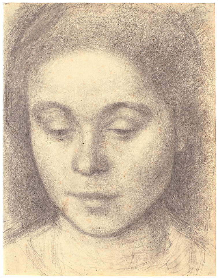 Vilhelm Hammershøi - Portrait of Ida, the Artist's Wife - Google Art Project