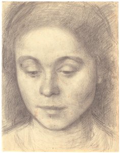 Vilhelm Hammershøi - Portrait of Ida, the Artist's Wife - Google Art Project