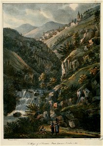 Village de Saint-Aventin, Haute-Garonne. 2 octobre 1821 Village of St. Aventin, Haute Garonne. October 2 1821 - Fonds Ancely - B315556101 A COLSTON 020